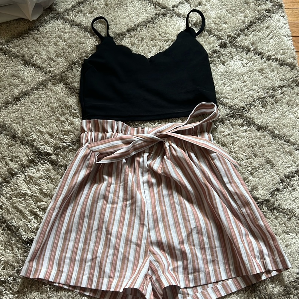 Two piece crop top set
